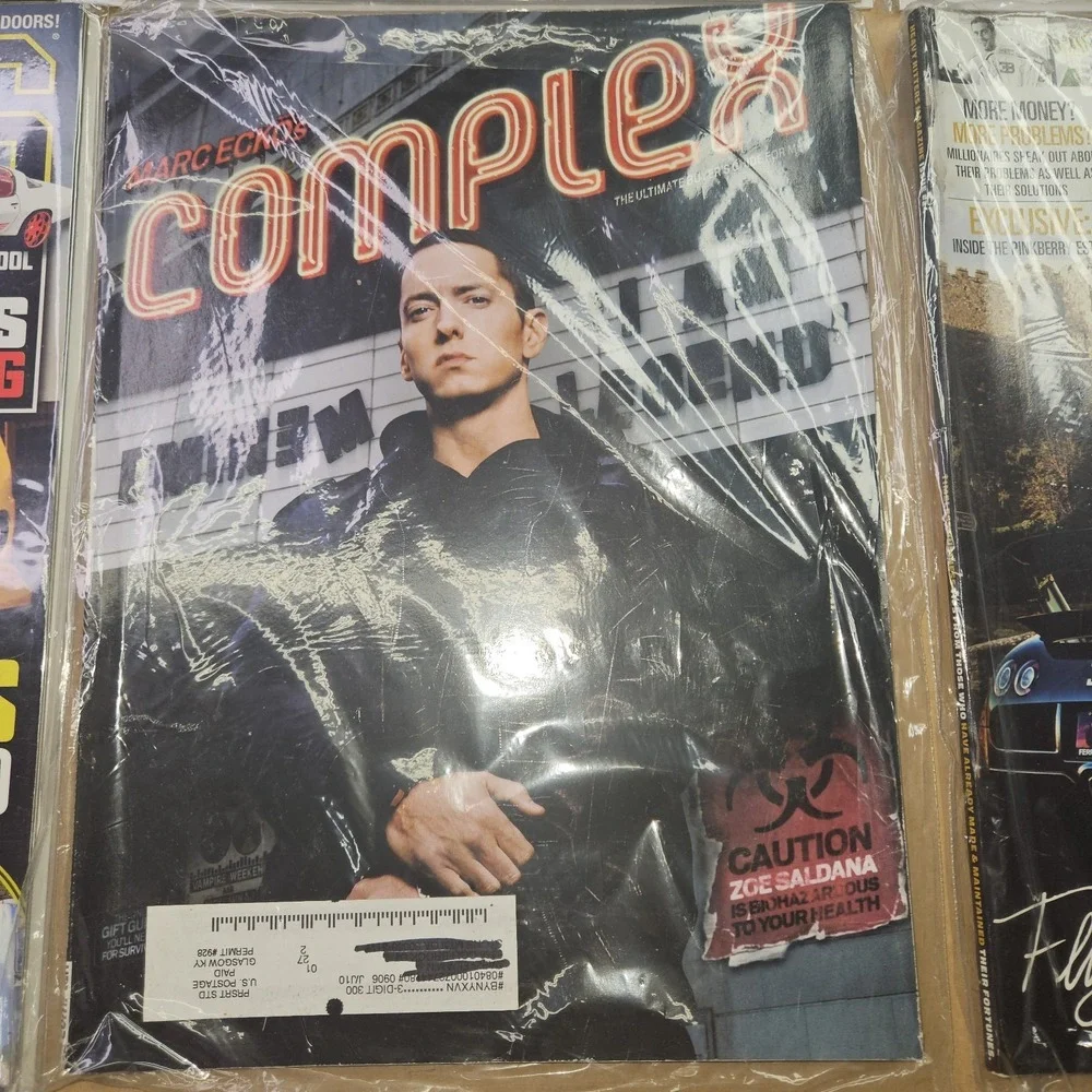 LOT of 6 RARE Magazines COMPLEX Eminem RIDES Custom Car Culture HEAVY HITTERS